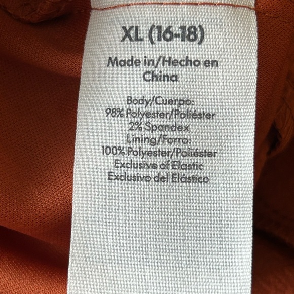 No Boundaries Y2K Orange Sundress XL Beachy Pool Boho - Picture 4 of 5